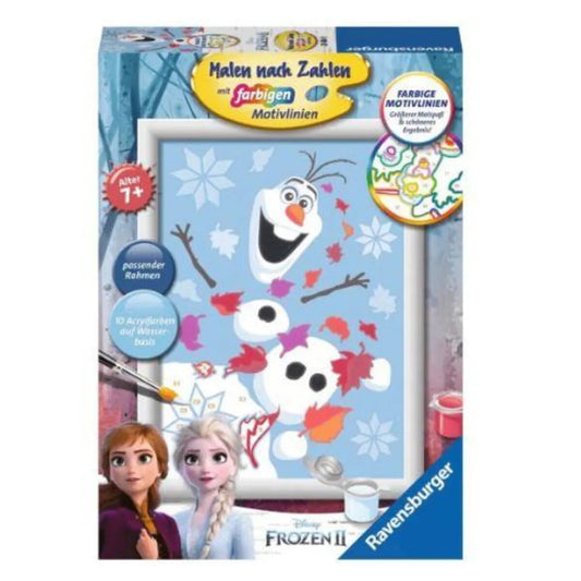 Ravensburger CreArt, Malen nach Zahlen - Fröhlicher Olaf