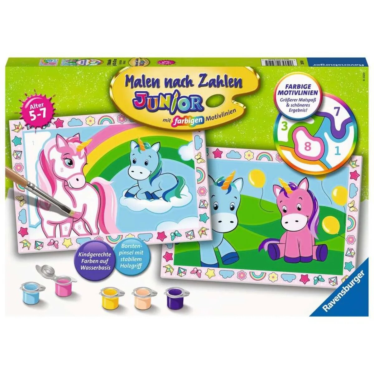 Ravensburger CreArt, Malen nach Zahlen - Zauberhafte Einhörner