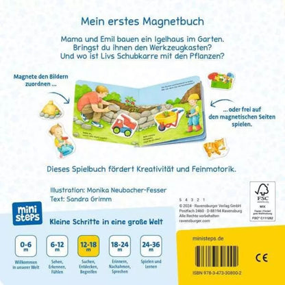 Ravensburger ministeps: Mein erstes Magnetbuch: Wer baut was? Bei mir zu Hause