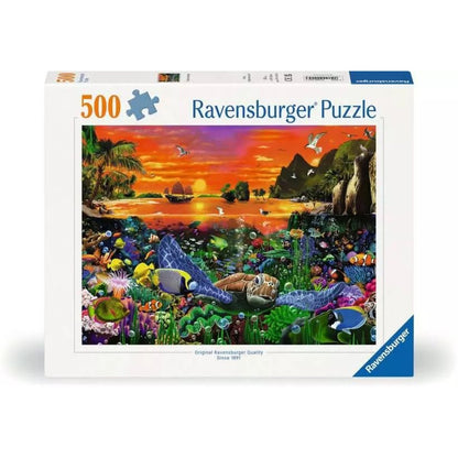 Ravensburger Puzzle - Schildkröte im Riff, 500 Teile
