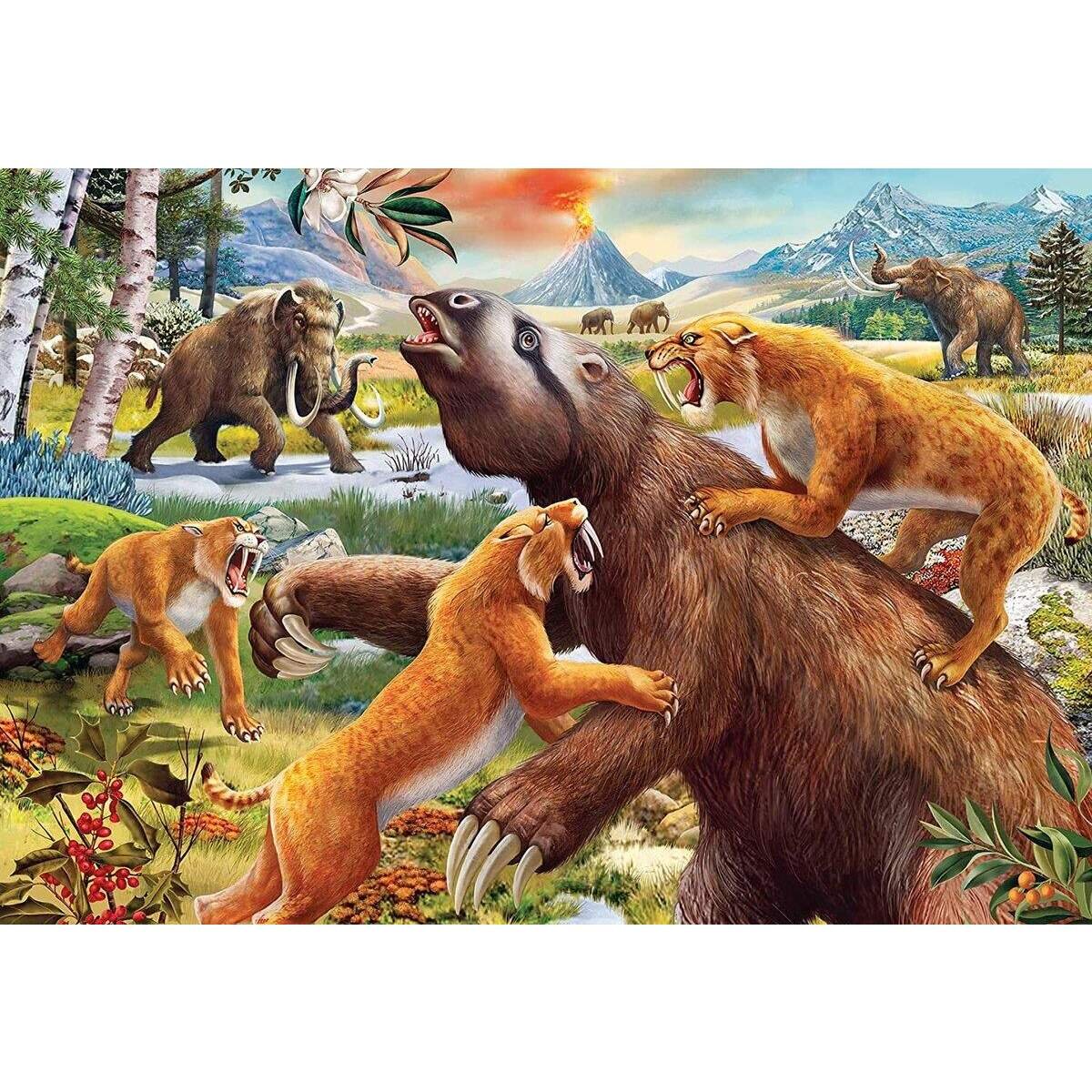 Ravensburger Puzzle - Wilde Urzeittiere, 2x24 Teile