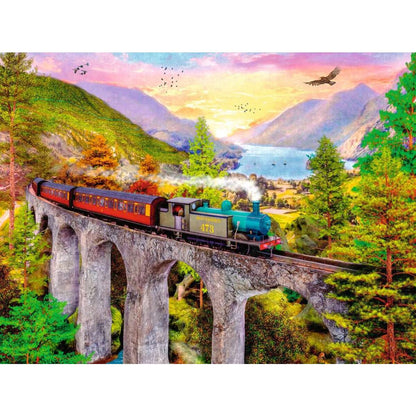 Ravensburger Puzzle - Zugfahrt im Herbst, 1500 Teile