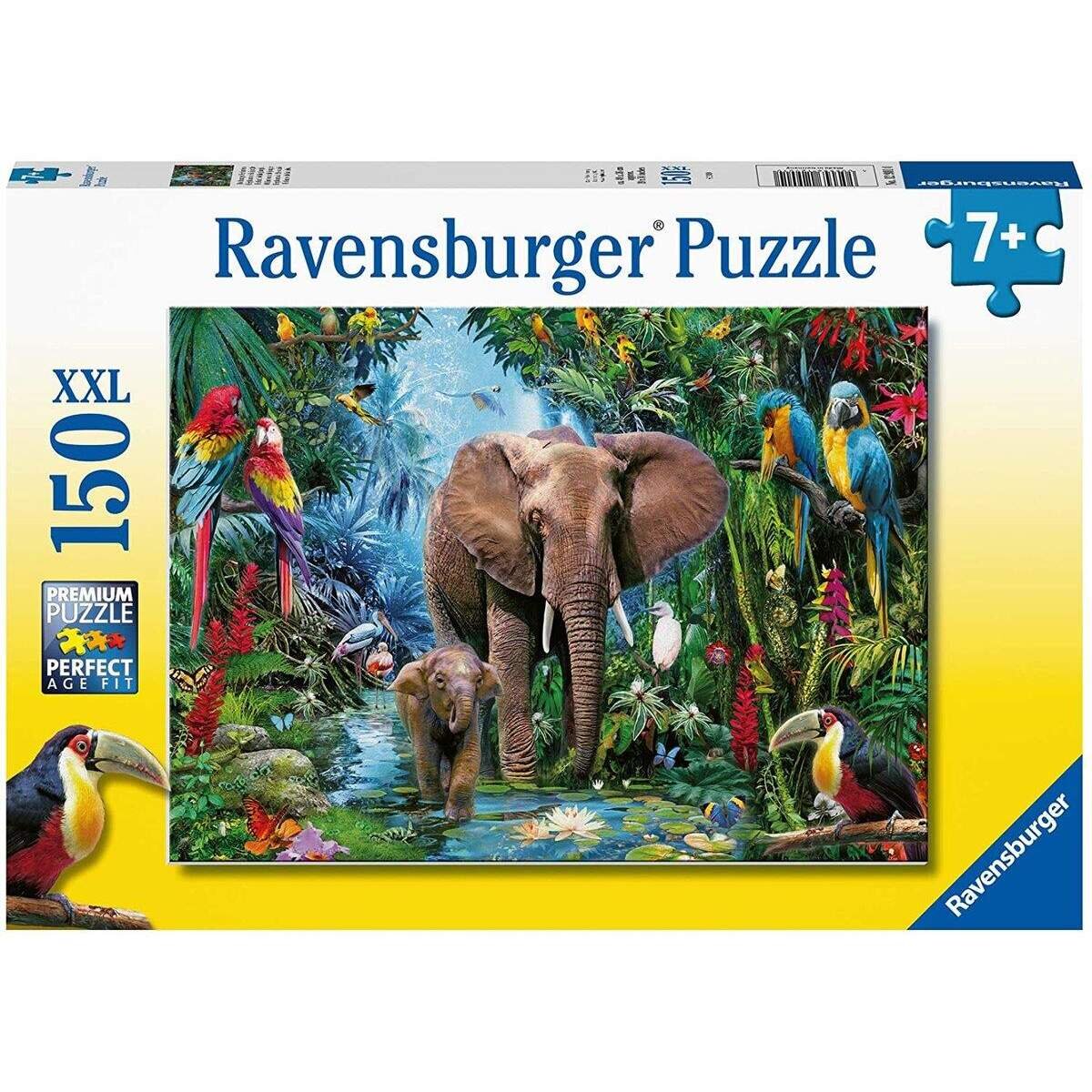 Ravensburger XXL Puzzle - Dschungelelefanten, 150 Teile