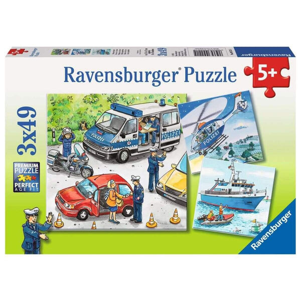 Ravensburger Puzzle - Polizeieinsatz, 3x49 Teile