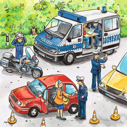 Ravensburger Puzzle - Polizeieinsatz, 3x49 Teile