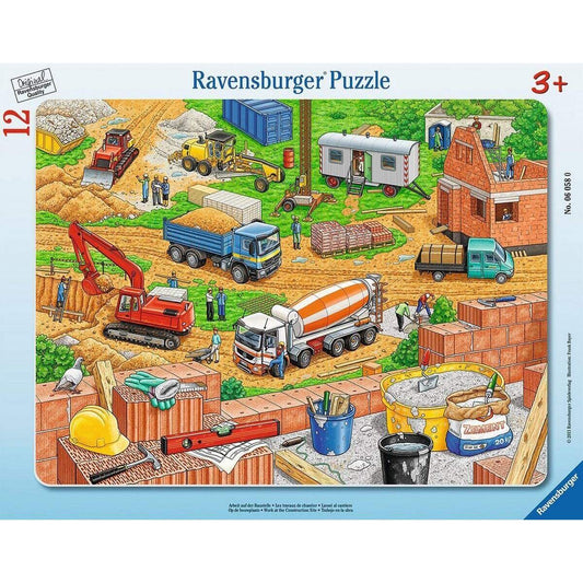Ravensburger Puzzle - Arbeit auf der Baustelle, 12 Teile