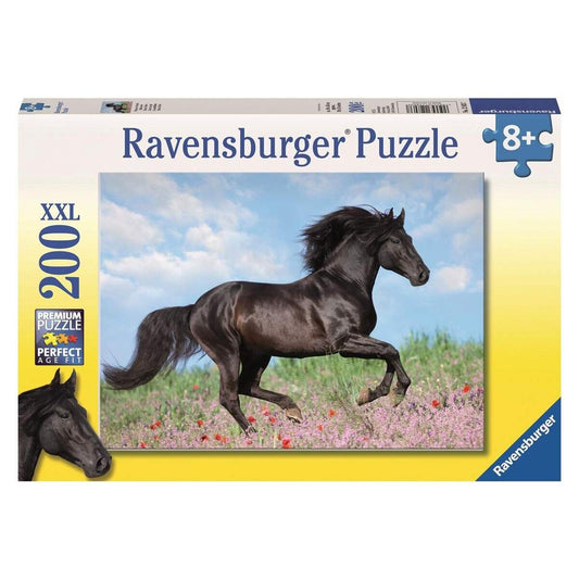 Ravensburger XXL Puzzle - Schwarzer Hengst, 200 Teile