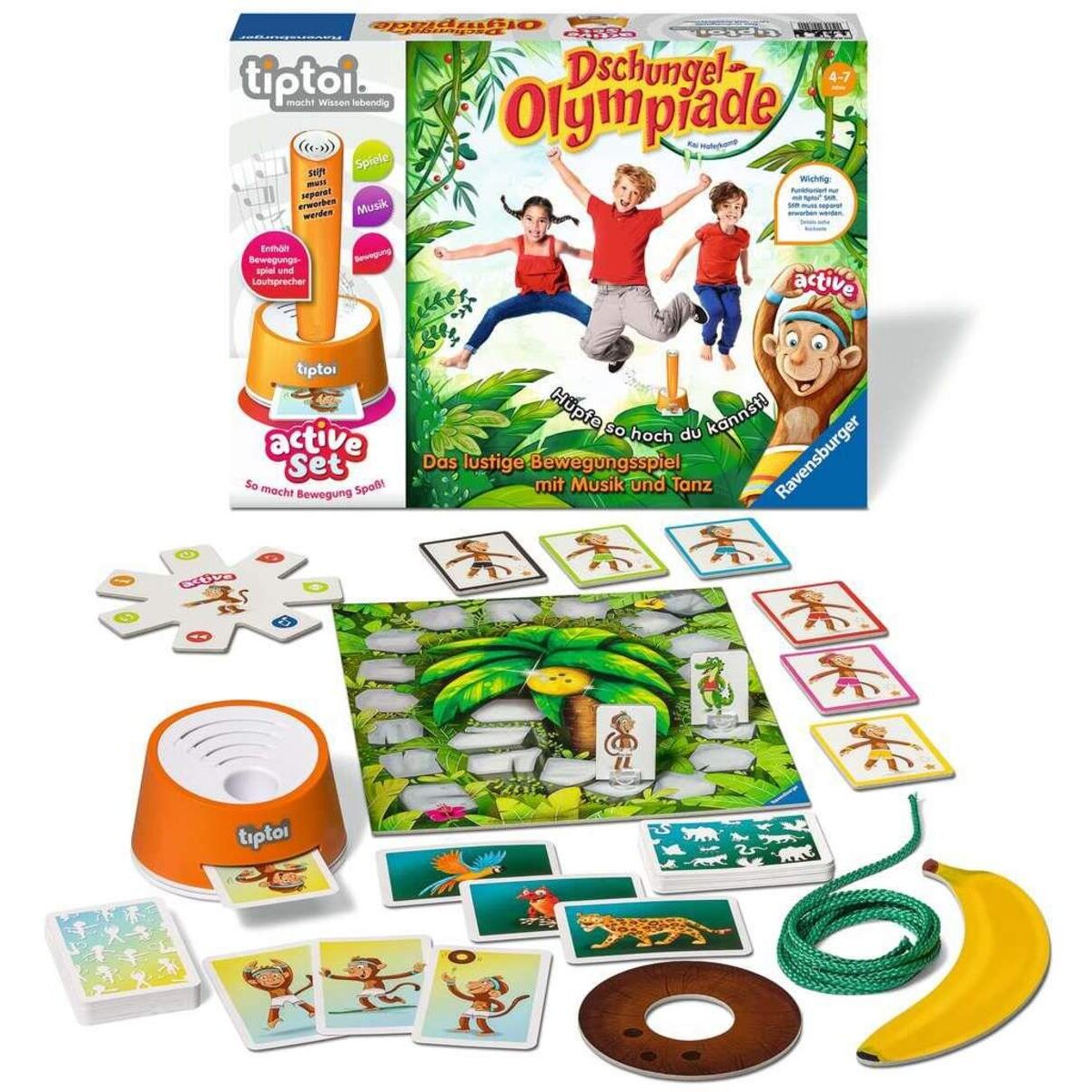 Ravensburger tiptoi active Set Dschungel-Olympiade