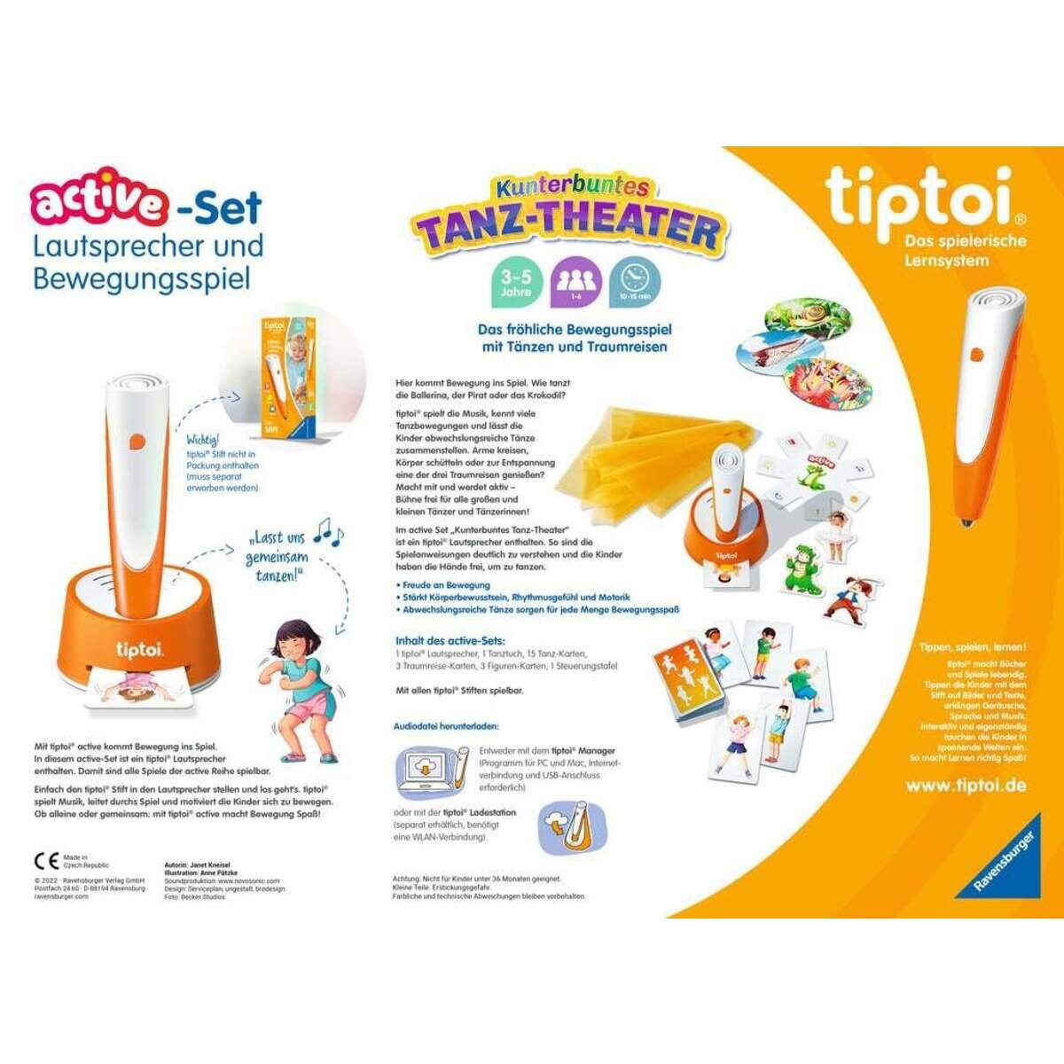 Ravensburger tiptoi® ACTIVE Set Kunterbuntes Tanz-Theater