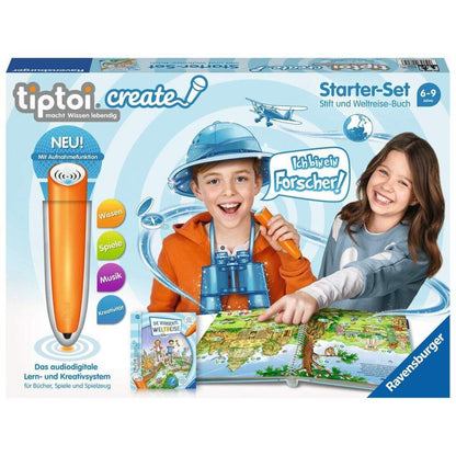 Ravensburger tiptoi CREATE Starter-Set Stift und Weltreise-Buch