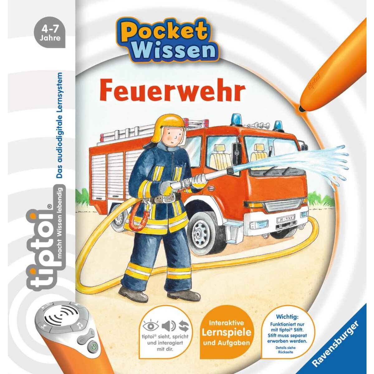 Ravensburger tiptoi Pocket Wissen Feuerwehr