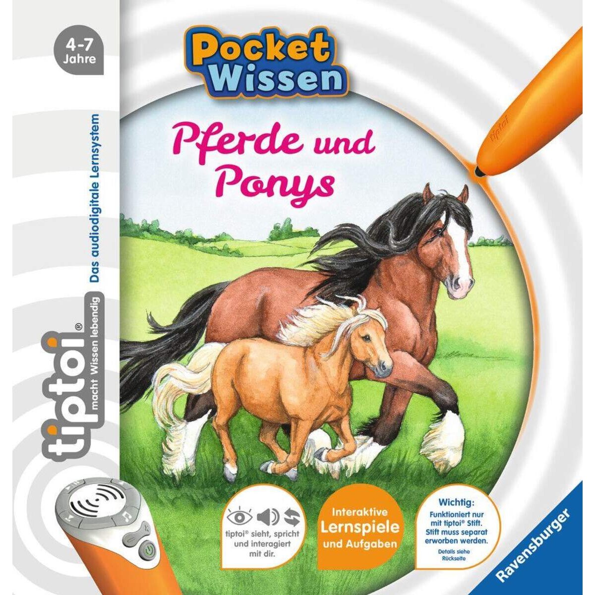 Ravensburger tiptoi Pocket Wissen Pferde und Ponys