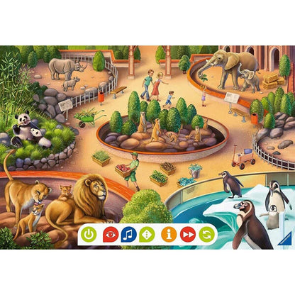 Ravensburger tiptoi Puzzle für kleine Entdecker: Zoo 2 x 12 Teile