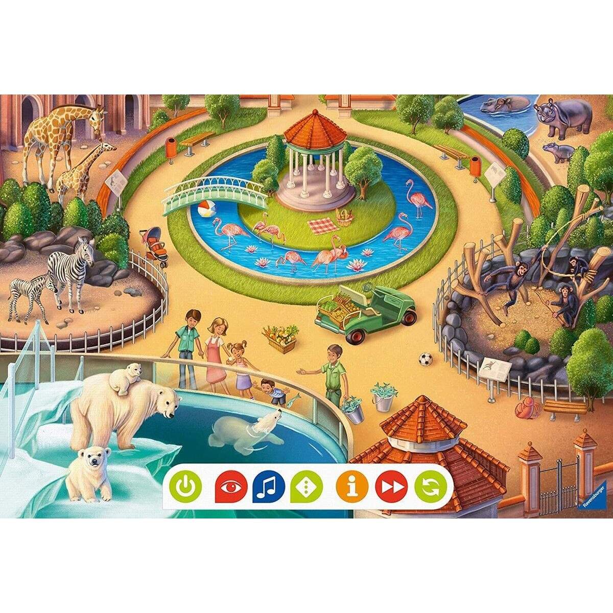 Ravensburger tiptoi Puzzle für kleine Entdecker: Zoo 2 x 12 Teile