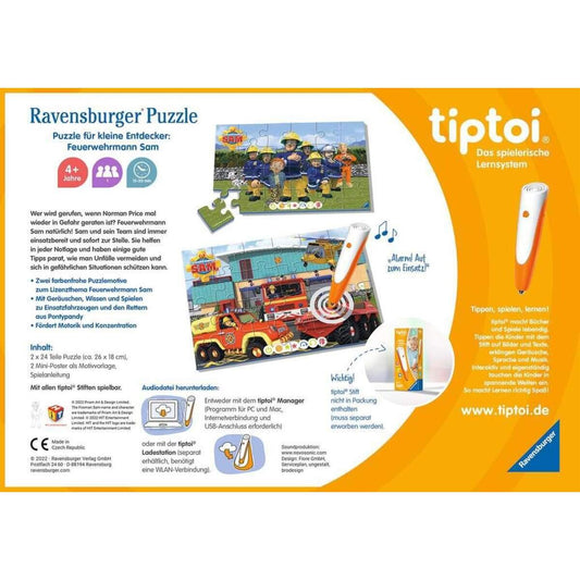 Ravensburger tiptoi® Puzzle für kleine Entdecker: Feuerwehrmann Sam