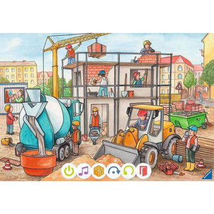 Ravensburger tiptoi® Puzzle für kleine Entdecker: Baustelle