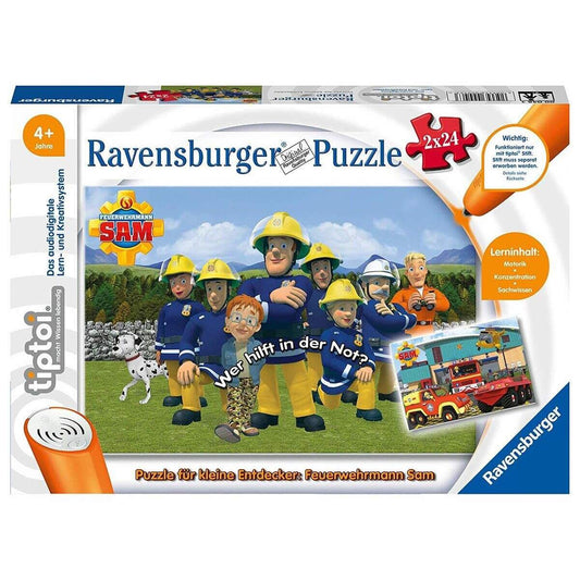Ravensburger tiptoi Puzzle für kleine Entdecker: Feuerwehrmann Sam