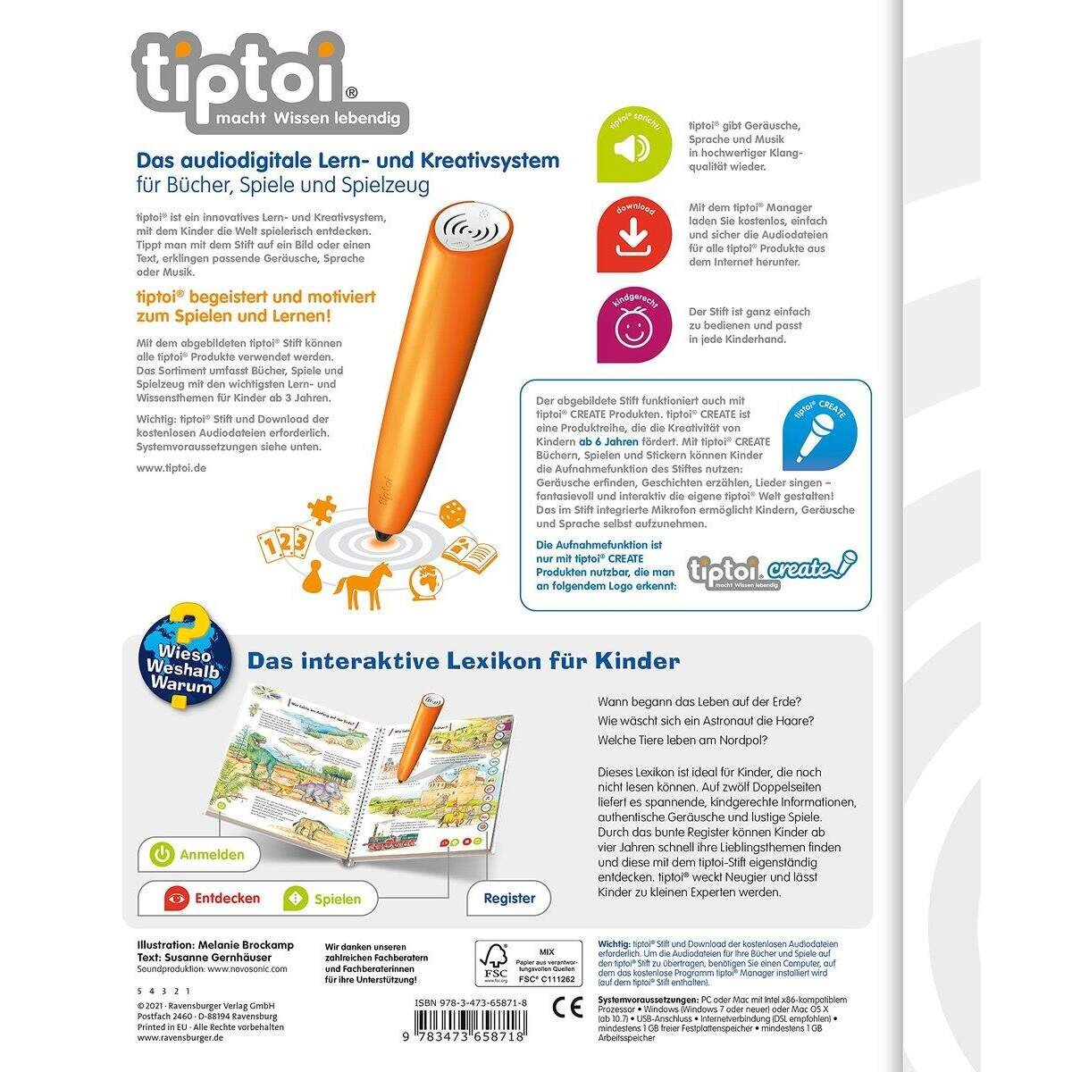 Ravensburger tiptoi® Wieso? Weshalb? Warum? Lexikon