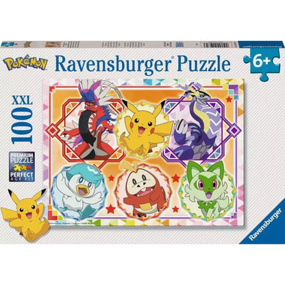 Ravensburger XXL Puzzle - Pokémon Karmesin und Purpur, 100 Teile