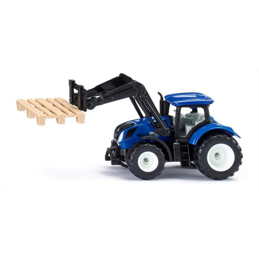 SIKU 1544 New Holland mit Palettengabel und Palette