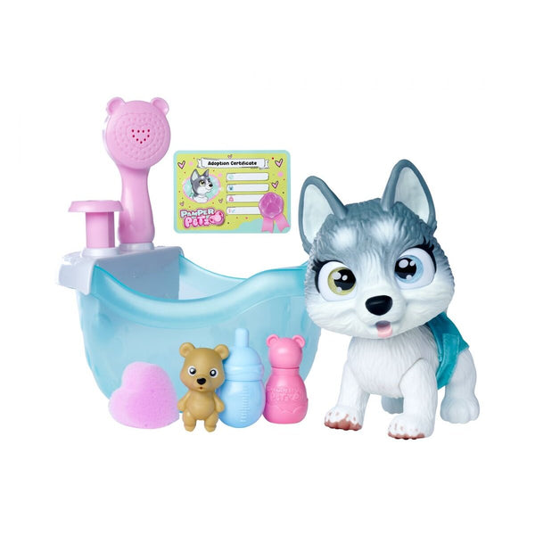Simba Pamper Petz Husky mit Badewanne und Zubehör