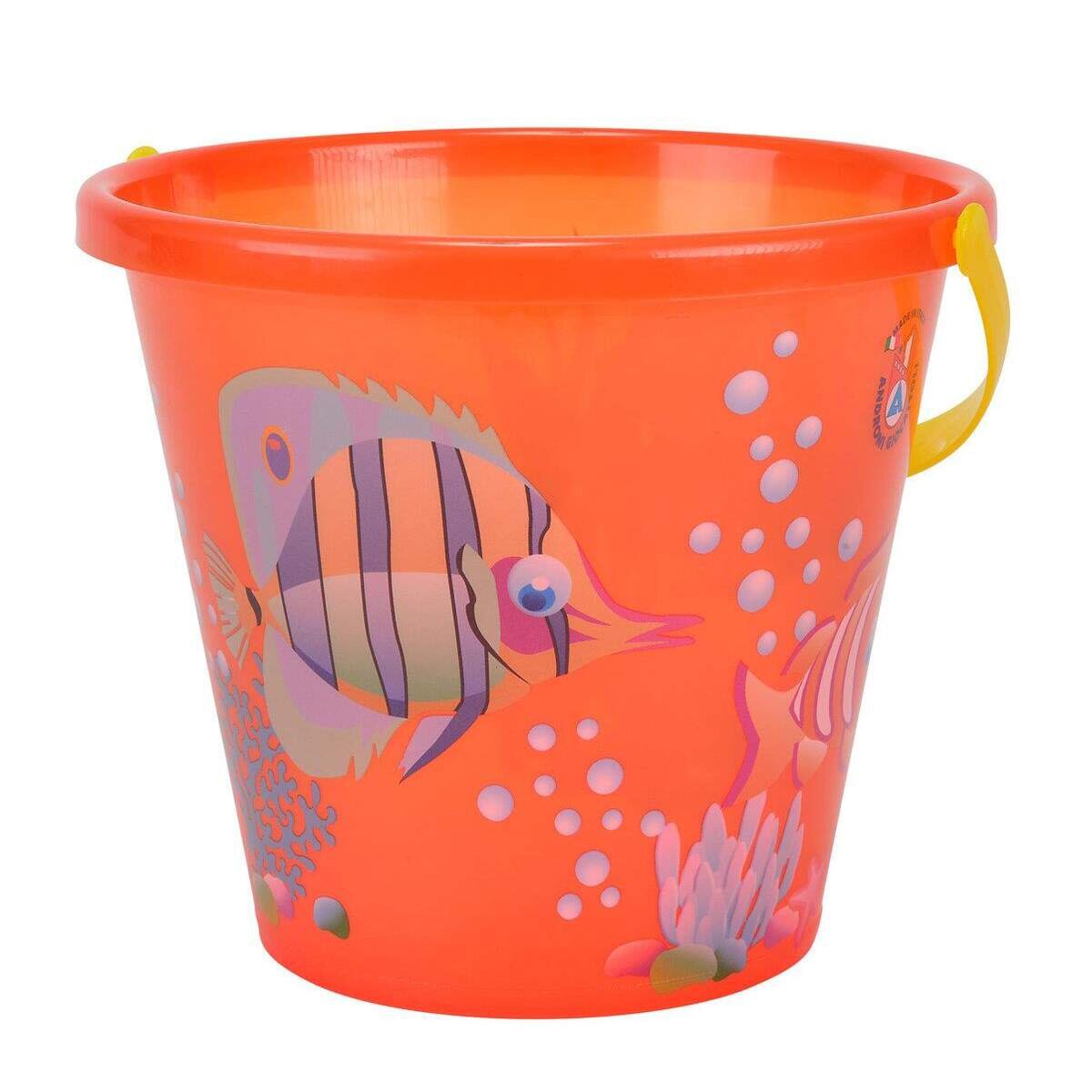 Simba Sandeimer mit Fischmotiv 20cm, transparent, farblich sortiert