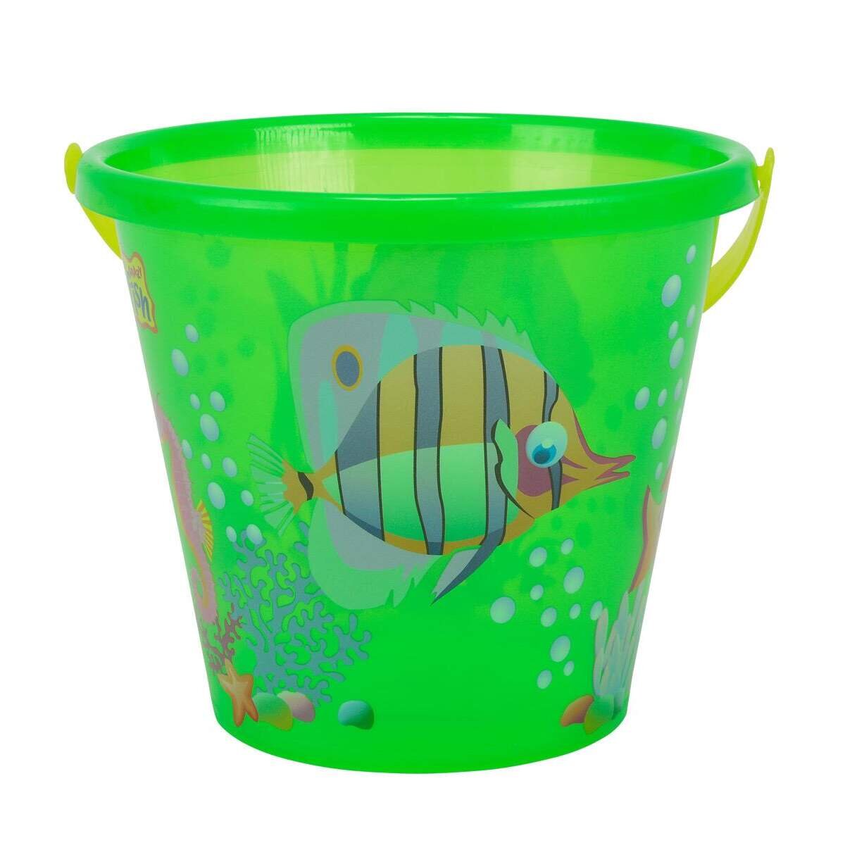 Simba Sandeimer mit Fischmotiv 20cm, transparent, farblich sortiert