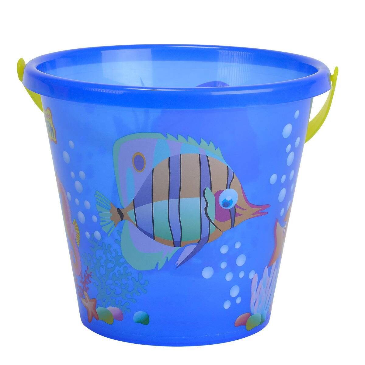 Simba Sandeimer mit Fischmotiv 20cm, transparent, farblich sortiert