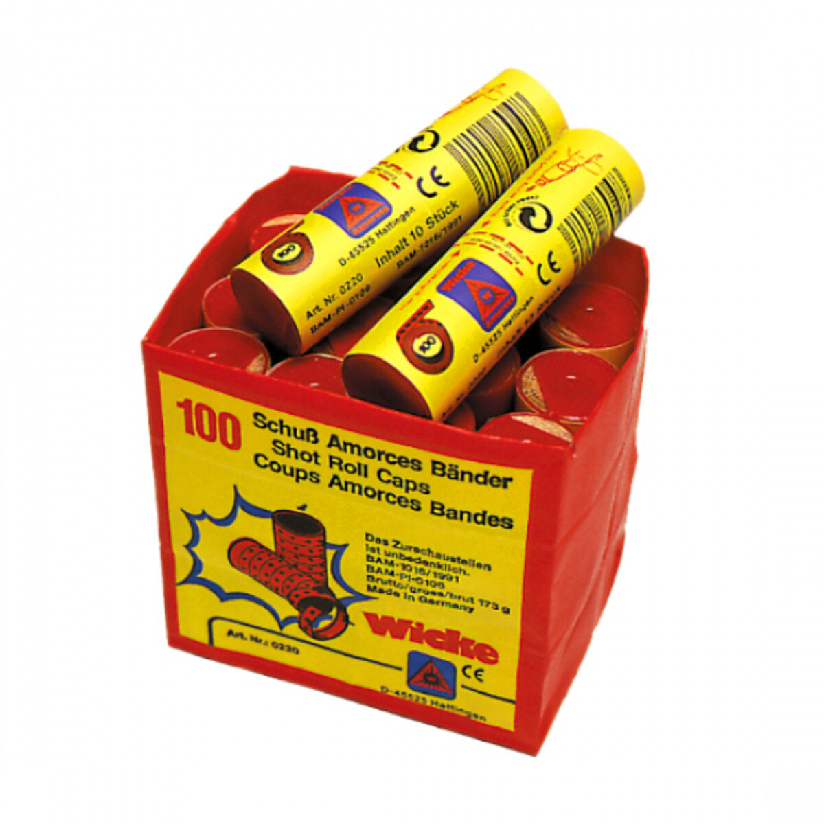 Sohni-Wicke Amorces 12.000-Schuss, 12 Rollen mit jeweils 10 Bändern á 100 Schuss