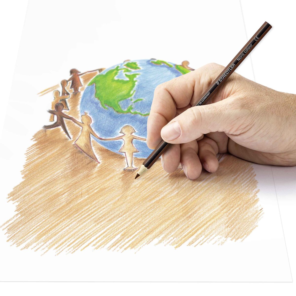 STAEDTLER® Noris® colour 185 Buntstift, Kartonetui mit 12 Buntstiften in sortierten Farbe