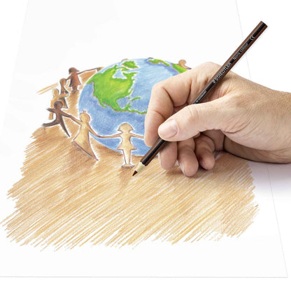 STAEDTLER® Noris® colour 185 Buntstift, Kartonetui mit 12 Buntstiften in sortierten Farbe