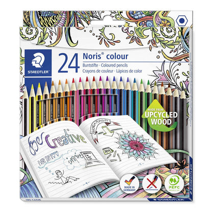 STAEDTLER® Noris® colour 185 Buntstift, Kartonetui mit 24 Buntstiften in sortierten Farben - Sonderedition