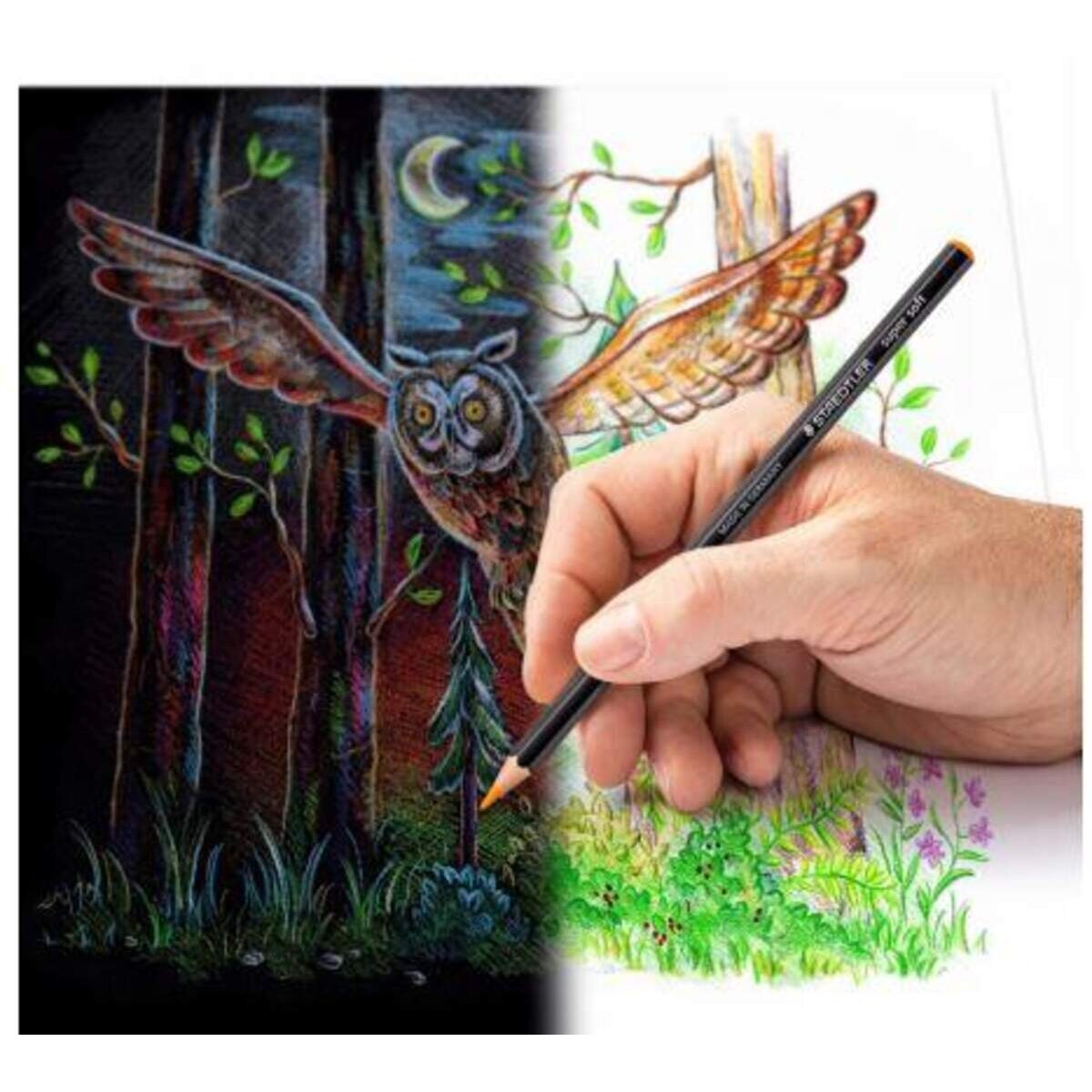 STAEDTLER® 149C Super weicher Farbstift, Metalletui mit 12 Farbstiften in sortierten Farben