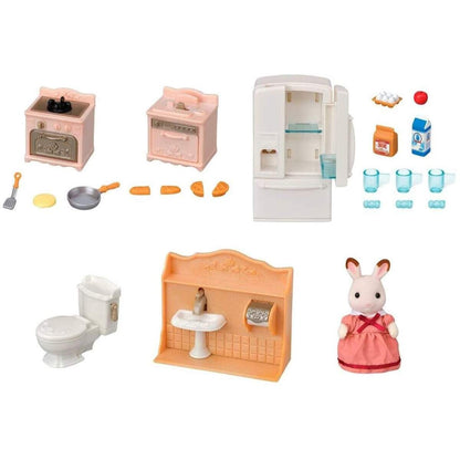Sylvanian Families Set Doll House, Hauseinrichtung mit Figur