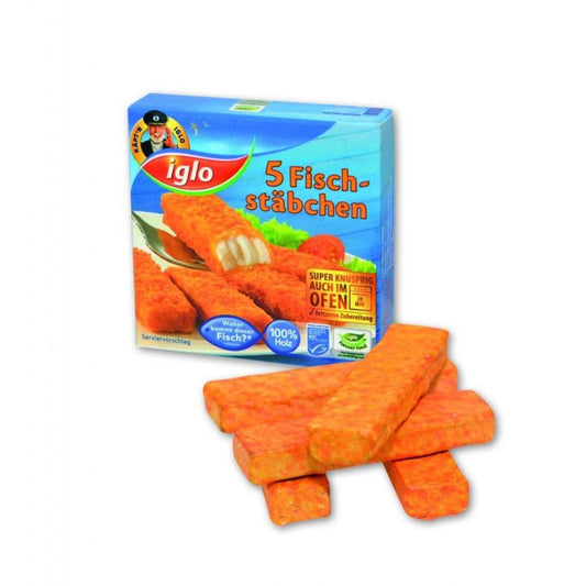 Tanner Kaufladenartikel Iglo Fischstäbchen für die Puppenstube Kaufmannsladen
