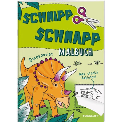 Tessloff Schnipp Schnapp Malbuch. Dinosaurier. Was steckt dahinter?