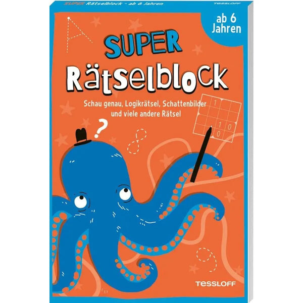 Tessloff Super Rätselblock - Schau genau, Logikrätsel, Schattenbilder und viele andere Rätsel
