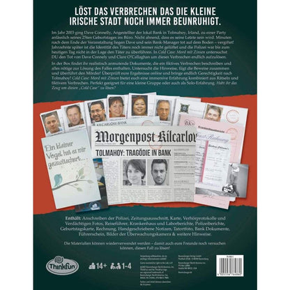 Ravensburger ThinkFun ColdCase: Mord mit Zinsen