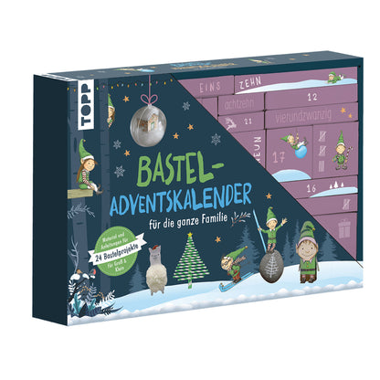 Topp Familien-Bastel-Adventskalender 24 Bastelprojekte mit Material