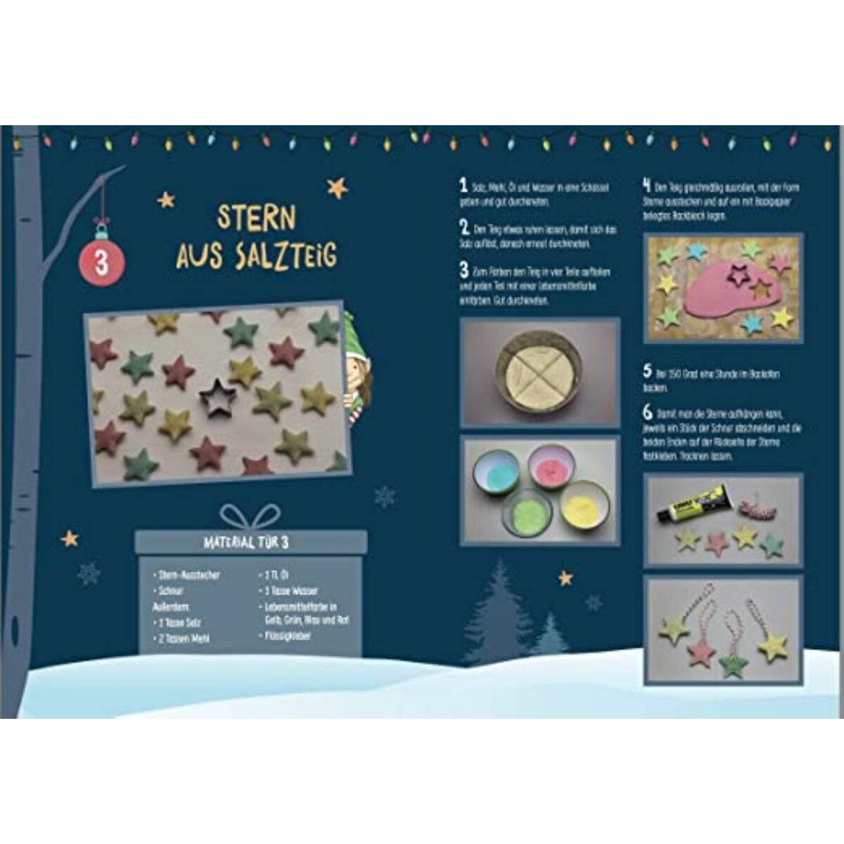 Topp Familien-Bastel-Adventskalender 24 Bastelprojekte mit Material