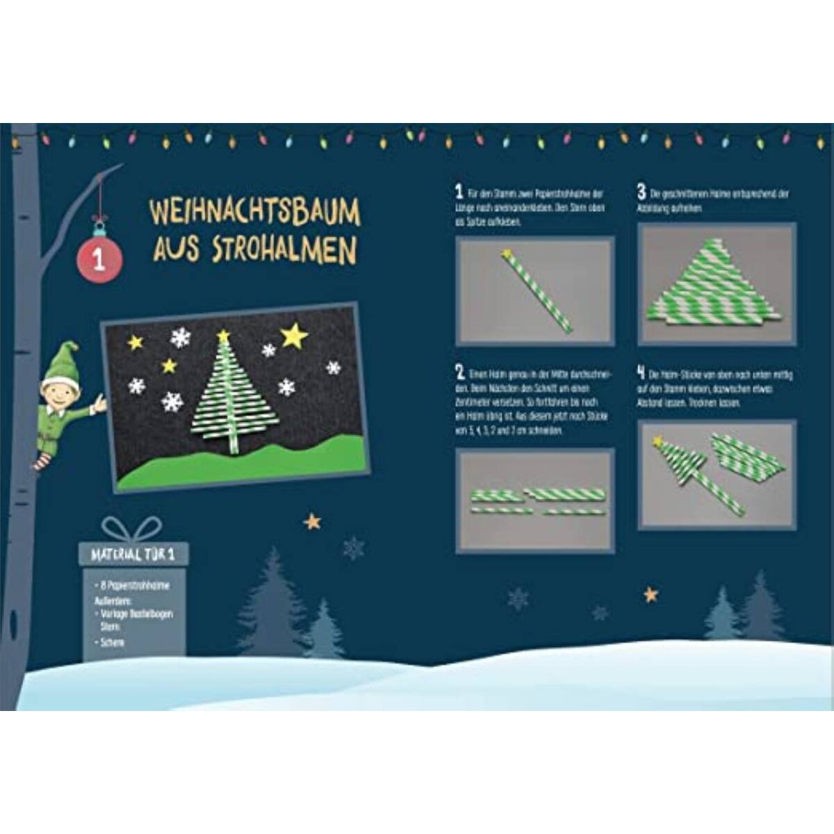 Topp Familien-Bastel-Adventskalender 24 Bastelprojekte mit Material