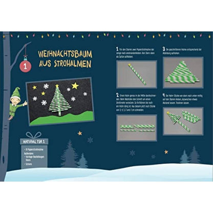 Topp Familien-Bastel-Adventskalender 24 Bastelprojekte mit Material