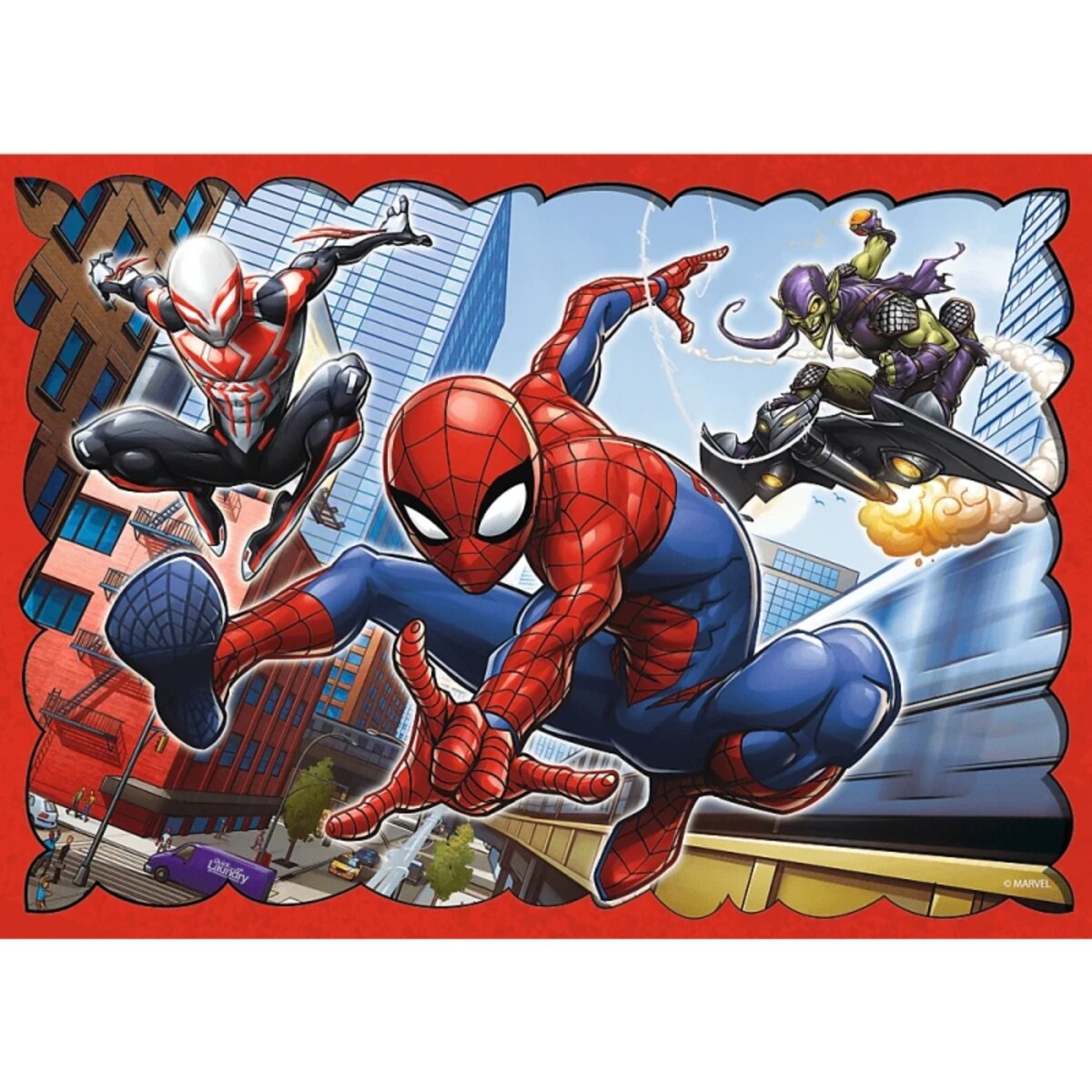 Trefl 4 in 1 Puzzle Der heldenhafte Spider-Man Marvel 285 x 205 mm