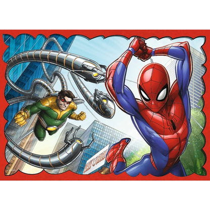 Trefl 4 in 1 Puzzle Der heldenhafte Spider-Man Marvel 285 x 205 mm