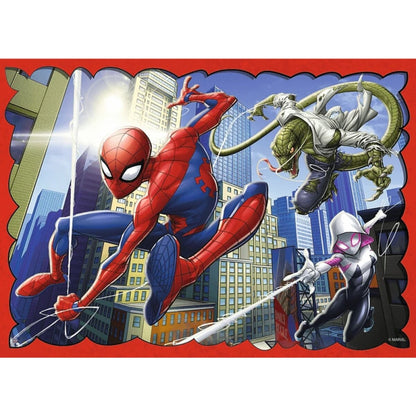 Trefl 4 in 1 Puzzle Der heldenhafte Spider-Man Marvel 285 x 205 mm