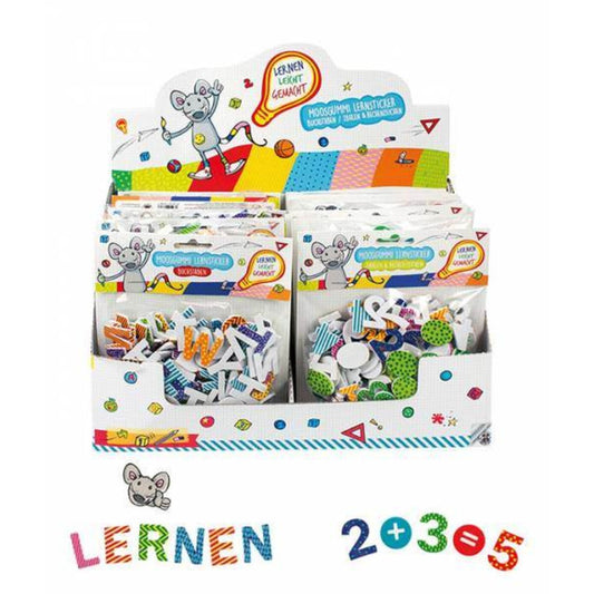 Trendhaus Moosgummi Lernsticker, 190-teilig, 2 Varianten