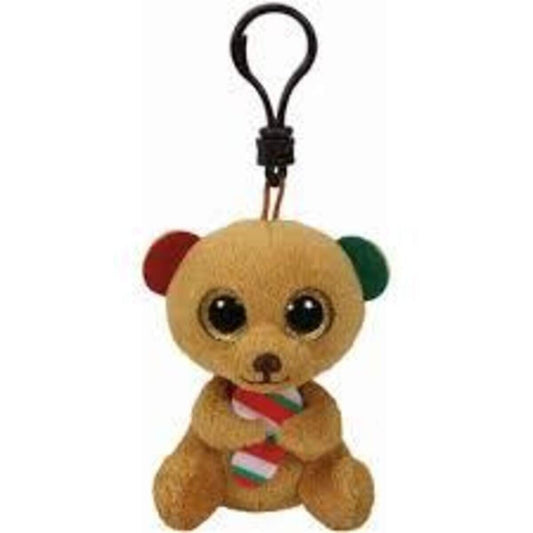 Ty Beanie Clip Bella, Bär mit Zuckerstange
