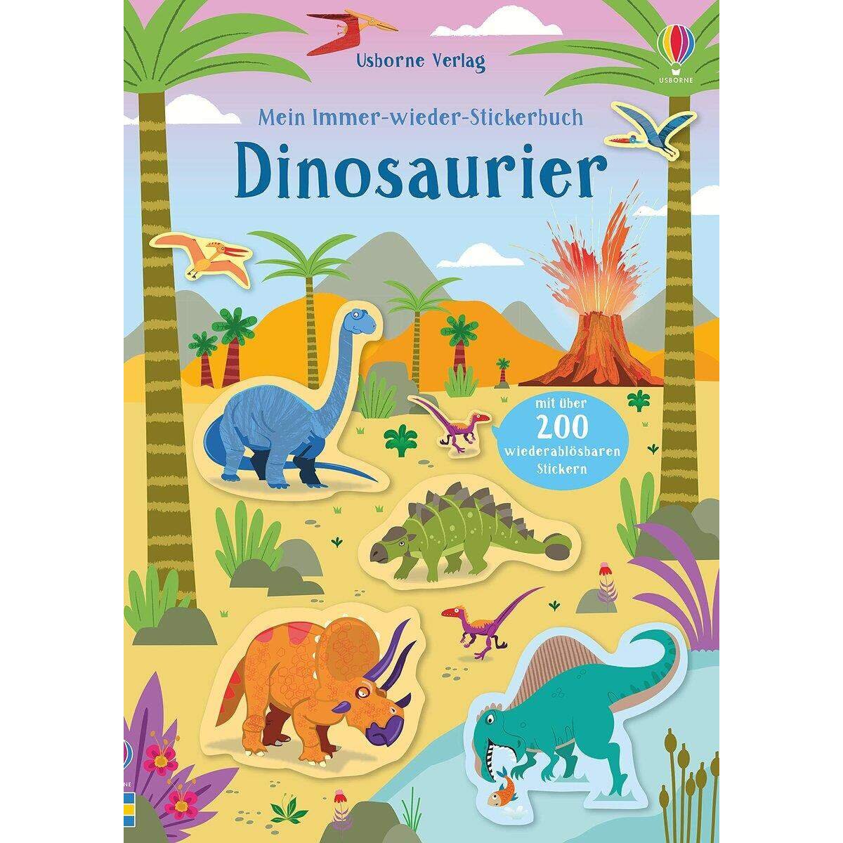 Usborne Verlag Mein Immer-wieder-Stickerbuch: Dinosaurier