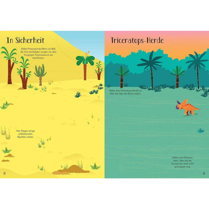 Usborne Verlag Mein Immer-wieder-Stickerbuch: Dinosaurier