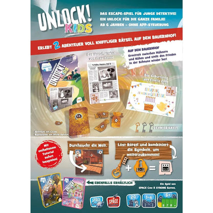 Asmodee Space Cow Unlock! Kids: Auf dem Bauernhof (Einzelszenario)